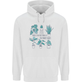 No Such Thing as Too Many Plants Funny Mens 80% Cotton Hoodie White