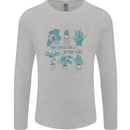 No Such Thing as Too Many Plants Funny Mens Long Sleeve T-Shirt Sports Grey