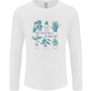 No Such Thing as Too Many Plants Funny Mens Long Sleeve T-Shirt White