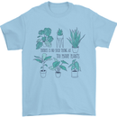 No Such Thing as Too Many Plants Funny Mens T-Shirt 100% Cotton Light Blue