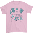 No Such Thing as Too Many Plants Funny Mens T-Shirt 100% Cotton Light Pink