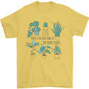 No Such Thing as Too Many Plants Funny Mens T-Shirt 100% Cotton Yellow
