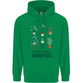 No Such Thing as Too Many Plants Gardening Mens 80% Cotton Hoodie Irish Green