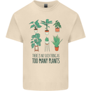 No Such Thing as Too Many Plants Gardening Mens Cotton T-Shirt Tee Top Natural