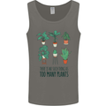 No Such Thing as Too Many Plants Gardening Mens Vest Tank Top Charcoal