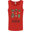 No Such Thing as Too Many Plants Gardening Mens Vest Tank Top Red