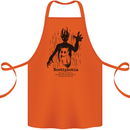 Noctiphobia Phobia of Night Halloween Cotton Apron 100% Organic Orange