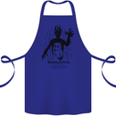Noctiphobia Phobia of Night Halloween Cotton Apron 100% Organic Royal Blue