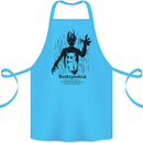 Noctiphobia Phobia of Night Halloween Cotton Apron 100% Organic Turquoise