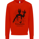 Noctiphobia Phobia of Night Halloween Kids Sweatshirt Jumper Bright Red