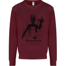 Noctiphobia Phobia of Night Halloween Kids Sweatshirt Jumper Maroon