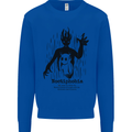 Noctiphobia Phobia of Night Halloween Kids Sweatshirt Jumper Royal Blue