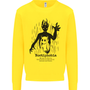 Noctiphobia Phobia of Night Halloween Kids Sweatshirt Jumper Yellow