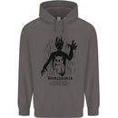 Noctiphobia Phobia of Night Halloween Mens 80% Cotton Hoodie Charcoal
