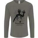 Noctiphobia Phobia of Night Halloween Mens Long Sleeve T-Shirt Charcoal