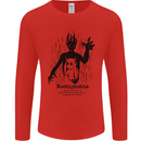 Noctiphobia Phobia of Night Halloween Mens Long Sleeve T-Shirt Red