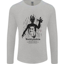 Noctiphobia Phobia of Night Halloween Mens Long Sleeve T-Shirt Sports Grey