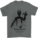 Noctiphobia Phobia of Night Halloween Mens T-Shirt 100% Cotton Charcoal
