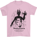 Noctiphobia Phobia of Night Halloween Mens T-Shirt 100% Cotton Light Pink