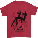 Noctiphobia Phobia of Night Halloween Mens T-Shirt 100% Cotton Red