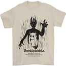 Noctiphobia Phobia of Night Halloween Mens T-Shirt 100% Cotton Sand