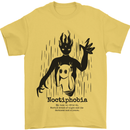 Noctiphobia Phobia of Night Halloween Mens T-Shirt 100% Cotton Yellow