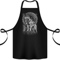 Nordic Wolf Viking Cotton Apron 100% Organic Black