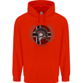 Norway Bodybuilding Flag Gym Training Spartan Childrens Kids Hoodie Bright Red
