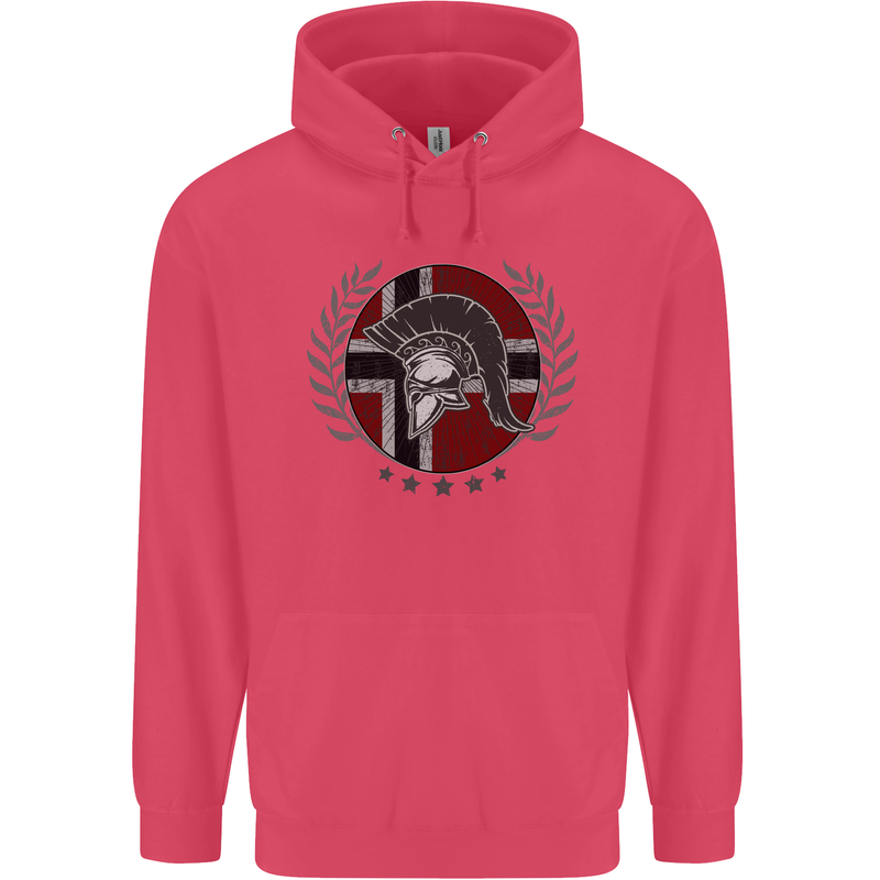 Norway Bodybuilding Flag Gym Training Spartan Childrens Kids Hoodie Heliconia