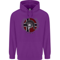 Norway Bodybuilding Flag Gym Training Spartan Childrens Kids Hoodie Purple