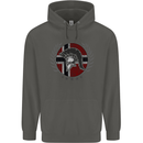 Norway Bodybuilding Flag Gym Training Spartan Childrens Kids Hoodie Storm Grey