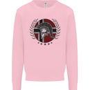 Norway Bodybuilding Flag Gym Training Spartan Kids Sweatshirt Jumper Light Pink