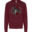 Norway Bodybuilding Flag Gym Training Spartan Kids Sweatshirt Jumper Maroon