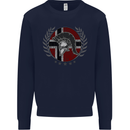 Norway Bodybuilding Flag Gym Training Spartan Kids Sweatshirt Jumper Navy Blue