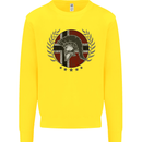 Norway Bodybuilding Flag Gym Training Spartan Kids Sweatshirt Jumper Yellow