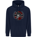 Norway Bodybuilding Flag Gym Training Spartan Mens 80% Cotton Hoodie Navy Blue
