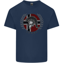 Norway Bodybuilding Flag Gym Training Spartan Mens Cotton T-Shirt Tee Top Navy Blue