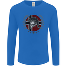 Norway Bodybuilding Flag Gym Training Spartan Mens Long Sleeve T-Shirt Royal Blue