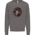 Norway Bodybuilding Flag Gym Training Spartan Mens Sweatshirt Jumper Charcoal