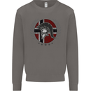 Norway Bodybuilding Flag Gym Training Spartan Mens Sweatshirt Jumper Charcoal