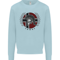 Norway Bodybuilding Flag Gym Training Spartan Mens Sweatshirt Jumper Light Blue