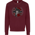 Norway Bodybuilding Flag Gym Training Spartan Mens Sweatshirt Jumper Maroon