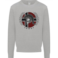 Norway Bodybuilding Flag Gym Training Spartan Mens Sweatshirt Jumper Sports Grey