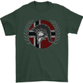 Norway Bodybuilding Flag Gym Training Spartan Mens T-Shirt 100% Cotton Forest Green