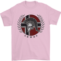Norway Bodybuilding Flag Gym Training Spartan Mens T-Shirt 100% Cotton Light Pink