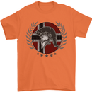 Norway Bodybuilding Flag Gym Training Spartan Mens T-Shirt 100% Cotton Orange