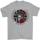 Norway Bodybuilding Flag Gym Training Spartan Mens T-Shirt 100% Cotton Sports Grey