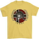 Norway Bodybuilding Flag Gym Training Spartan Mens T-Shirt 100% Cotton Yellow
