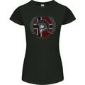 Norway Bodybuilding Flag Gym Training Spartan Womens Petite Cut T-Shirt Black
