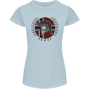 Norway Bodybuilding Flag Gym Training Spartan Womens Petite Cut T-Shirt Light Blue